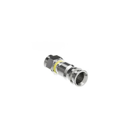 Cable Wholesale RG59 F-Pin Compression Connector (Yellow Band) (25pcs/bag) 31X3-31325